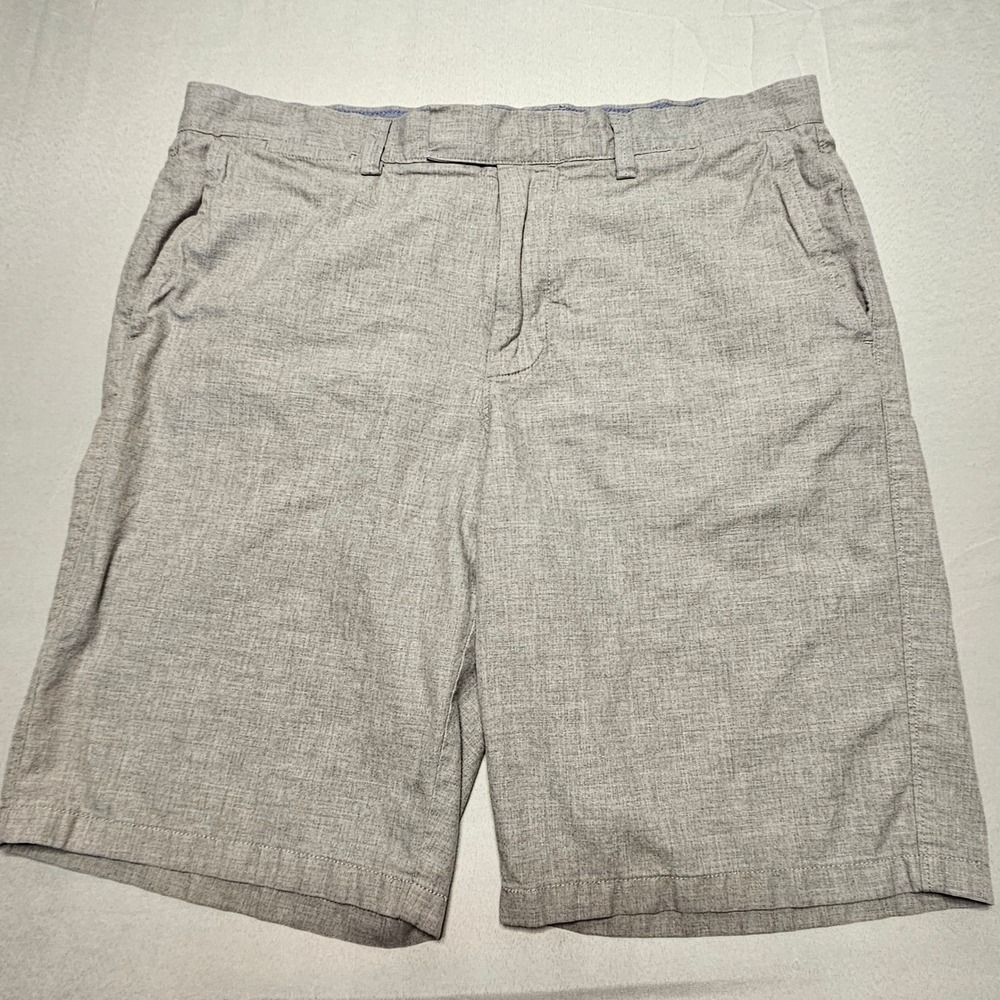 J.Crew Club Chino Shorts Mens 34 Grey E6129 Cotton Flat Front Casual Summer
